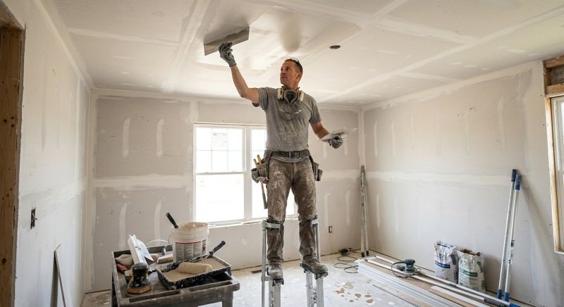 Ceiling Drywall Replacement in Kansas City, KS