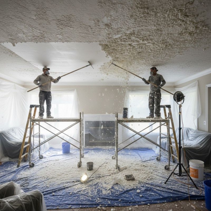Knockdown Ceiling Removal in Boulder, CO